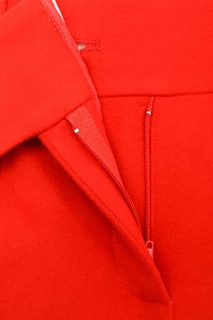 Красные шерстяные брюки со стрелками Ermanno Scervino