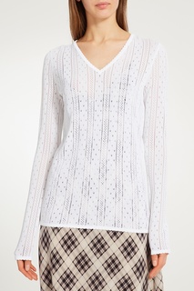 Белый пуловер с ажурной отделкой The Marc Jacobs