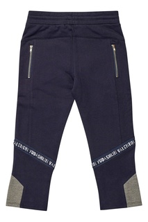 Синие спортивные брюки с отделкой Yudashkin Kids
