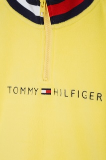 Желтая толстовка с логотипом Tommy Hilfiger Kids