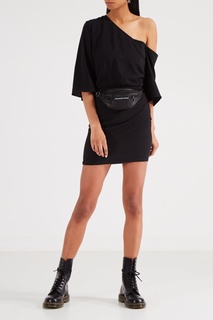 Асимметричное черное платье Mo&Co
