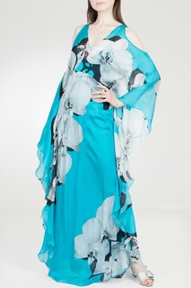 Шелковое платье с разрезами Roberto Cavalli
