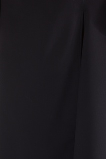 Асимметричное черное платье с коротким рукавом Lesyanebo