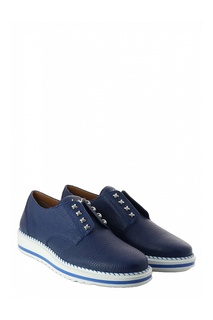 Синие лоферы с отделкой Giuseppe Zanotti Design