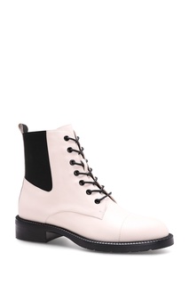 Черно-белые ботинки на шнуровке Portal x Aizel