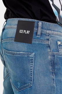 Синие джинсы с потертостями Ice Play