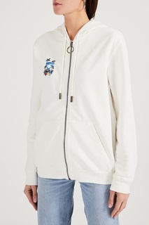 Белое худи из трикотажа Off White