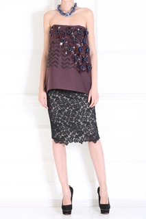 Юбка из полиэстера с вискозой Erdem