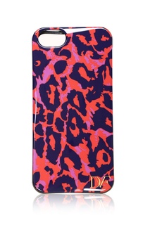 Чехол для iPhone 5/5S Vintage Leopard Large Red Diane Von Furstenberg