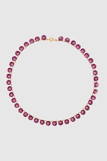 Колье из латуни с кристаллами Ca&Lou