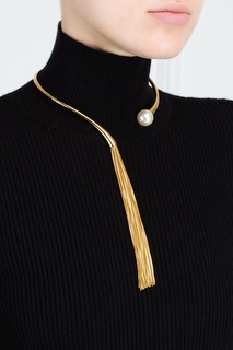 Колье из латуни с жемчугом Ca&Lou