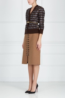 Шерстяная юбка с кристаллами The Marc Jacobs