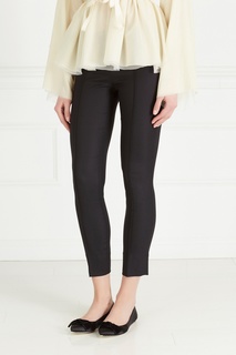 Брюки из шерсти и шелка The Row