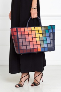 Кожаная сумка Ebury Maxi Giant Pixels Anya Hindmarch