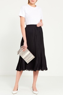 Серый клатч из кожи змеи Wristlets Michael Kors