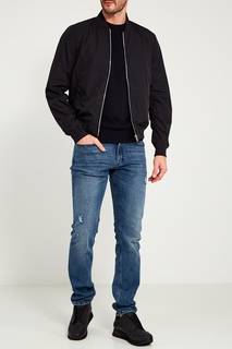 Легкая черная куртка на молнии Calvin Klein