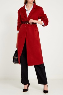 Красное пальто с лацканами Sandro