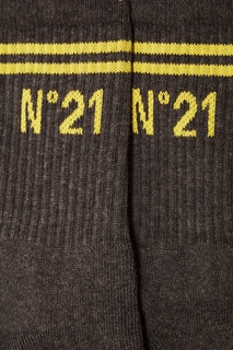 Серые хлопковые носки No21