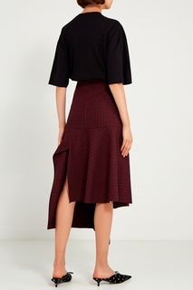 Шерстяная юбка с асимметричной деталью Balenciaga