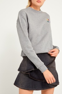 Серый свитшот с вышивкой Être Cécile