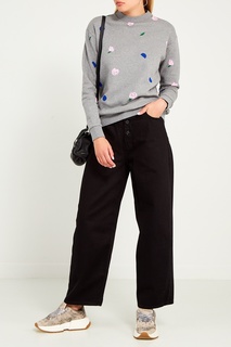 Серый свитшот с принтом Être Cécile