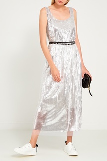 Платье с серебристыми пайетками The Marc Jacobs