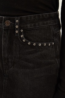 Черные джинсовые шорты Mo&Co