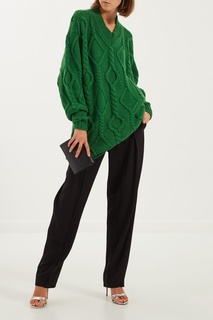 Зеленый пуловер объемной вязки Bev Isabel Marant