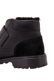 Черные комбинированные ботинки Dolce&Gabbana Children