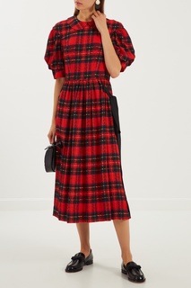 Платье миди в клетку Simone Rocha