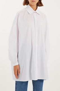 Белая блузка oversize Chapurin