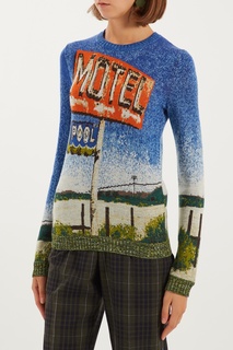 Джемпер с интарсией No21