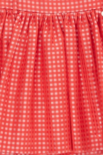 Красные шорты в клетку Simonetta Mini
