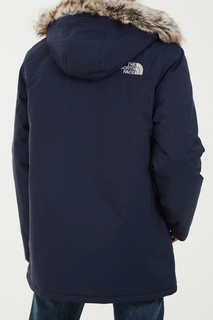 Темно-синяя парка с капюшоном The North Face