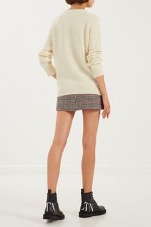 Шерстяная юбка с принтом Red Valentino