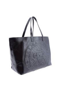 Кожаная сумка с эмблемой бренда Balmain Man