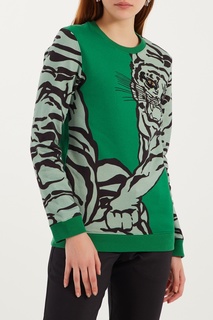 Зеленый хлопковый свитшот Valentino