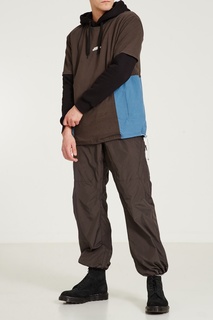 Широкие темно-серые брюки C2 H4