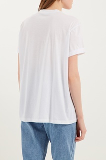 Белая хлопковая футболка Stella Mc Cartney
