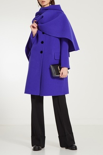 Синее шерстяное пальто The Marc Jacobs