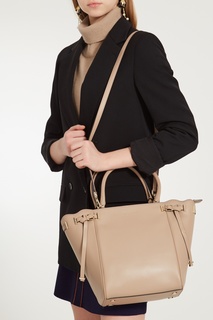 Бежевая сумка Amelia Michael Kors