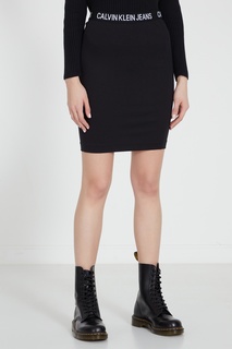 Черная юбка с эластичным поясом Calvin Klein