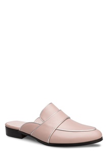 Бежевые слиперы с открытой пяткой Portal