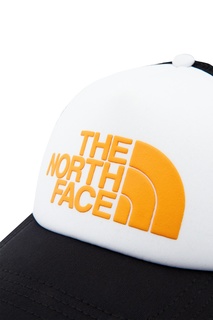 Черно-белая бейсболка с желтым логотипом The North Face