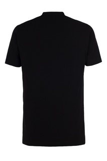 Черная футболка с логотипом Dirk Bikkembergs