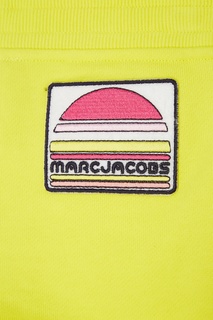 Хлопковые желтые шорты Little Marc Jacobs