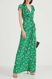 Зеленое платье в мелкий цветок P.A.R.O.S.H.