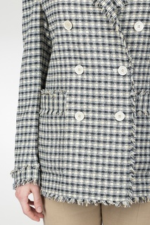 Двубортный жакет в клетку Eleventy