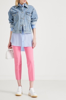 Джинсовка с диагональными швами Msgm