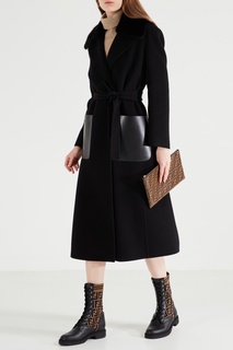 Комбинированные ботинки с монограммами Fendi